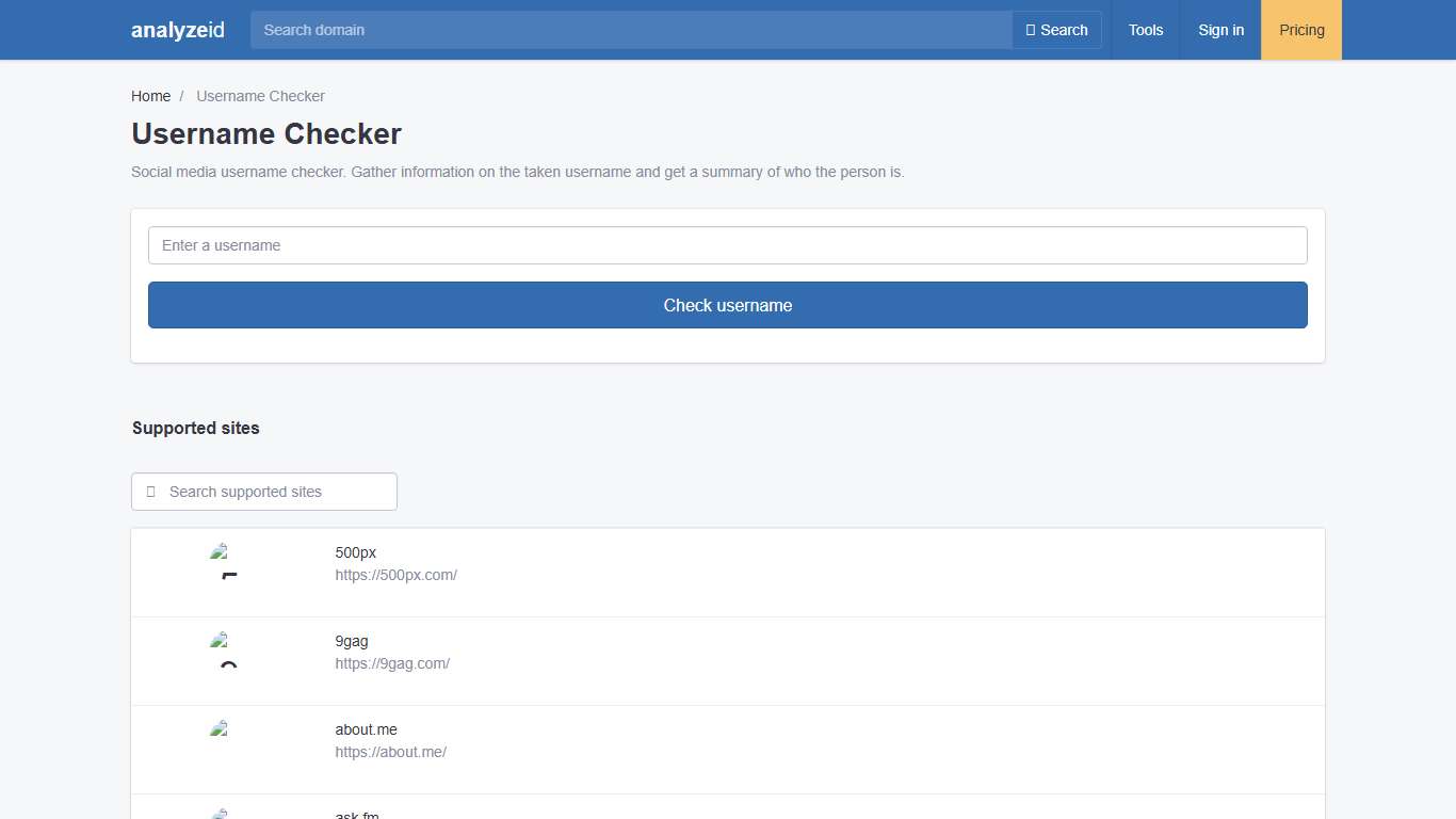 Username Checker. Check multiple social media sites for username availability.